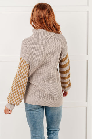 Super Seasonal Patchwork Waffle Knit Sweater-[option4]-[option5]-[option6]-[option7]-[option8]-Womens-Clothing-Shop