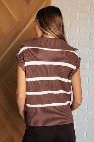 Tea Service 1/4 Zip Sleeveless Sweater-[option4]-[option5]-[option6]-[option7]-[option8]-Womens-Clothing-Shop