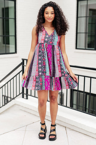 That's So Boho Mixed Print Sleeveless Dress-[option4]-[option5]-[option6]-[option7]-[option8]-Womens-Clothing-Shop