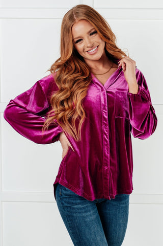 The Best Policy Velvet Balloon Sleeve Top-[option4]-[option5]-[option6]-[option7]-[option8]-Womens-Clothing-Shop