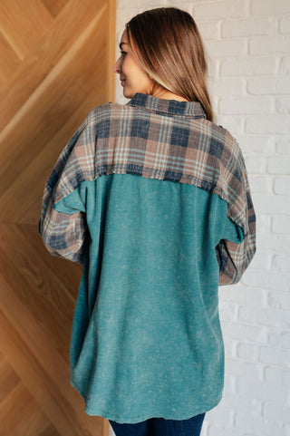 Tied for Time Thermal Plaid Button Up-[option4]-[option5]-[option6]-[option7]-[option8]-Womens-Clothing-Shop