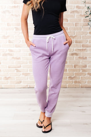 Tommy Two Tone Waffle Joggers Purple-[option4]-[option5]-[option6]-[option7]-[option8]-Womens-Clothing-Shop