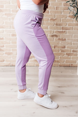 Tommy Two Tone Waffle Joggers Purple-[option4]-[option5]-[option6]-[option7]-[option8]-Womens-Clothing-Shop