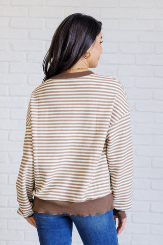 Too Good to be True Striped Drop Shoulder Top in Brown-[option4]-[option5]-[option6]-[option7]-[option8]-Womens-Clothing-Shop