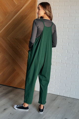 Totally Me Spaghetti Strap Jumpsuit in Dark Green-[option4]-[option5]-[option6]-[option7]-[option8]-Womens-Clothing-Shop