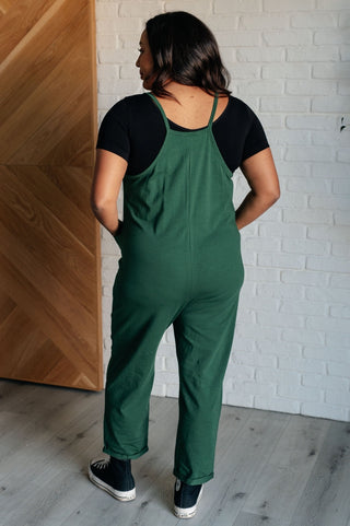 Totally Me Spaghetti Strap Jumpsuit in Dark Green-[option4]-[option5]-[option6]-[option7]-[option8]-Womens-Clothing-Shop