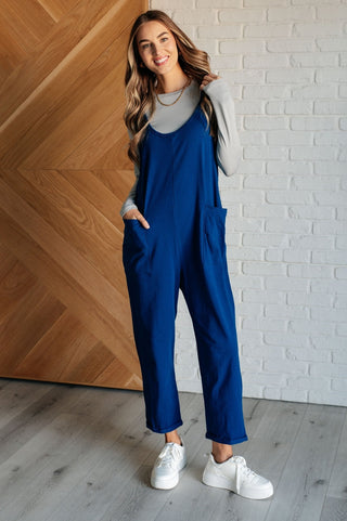 Totally Me Spaghetti Strap Jumpsuit in Light Navy-[option4]-[option5]-[option6]-[option7]-[option8]-Womens-Clothing-Shop