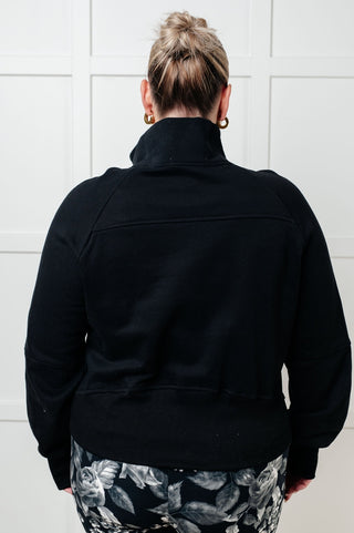 Under Her Spell Half Zip Pullover in Black-[option4]-[option5]-[option6]-[option7]-[option8]-Womens-Clothing-Shop