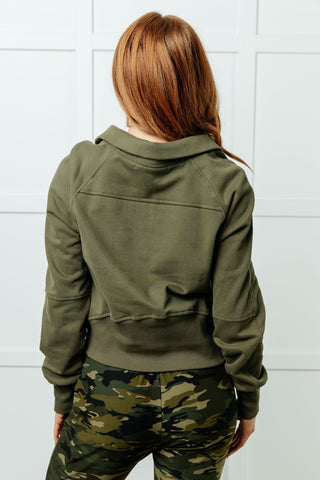 Under Her Spell Half Zip Pullover in Green-[option4]-[option5]-[option6]-[option7]-[option8]-Womens-Clothing-Shop