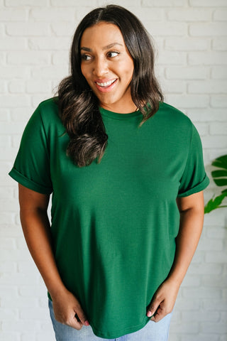 Uptown Crew T-Shirt in Green-[option4]-[option5]-[option6]-[option7]-[option8]-Womens-Clothing-Shop