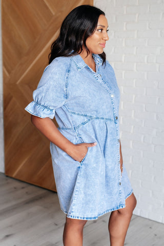 Westward Movement Denim Shirtdress-[option4]-[option5]-[option6]-[option7]-[option8]-Womens-Clothing-Shop