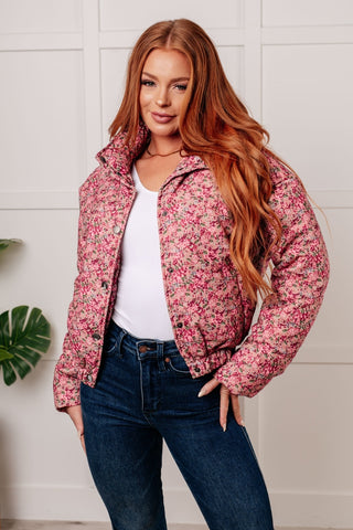 Wish Me Well Floral Printed Puffer Jacket in Rose Multi-[option4]-[option5]-[option6]-[option7]-[option8]-Womens-Clothing-Shop