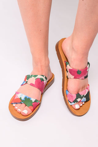 With a Twist Sandal in Flowers-[option4]-[option5]-[option6]-[option7]-[option8]-Womens-Clothing-Shop