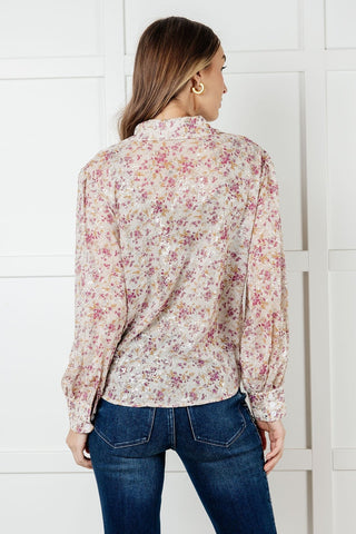 You and I Connect Floral Button Up Blouse-[option4]-[option5]-[option6]-[option7]-[option8]-Womens-Clothing-Shop