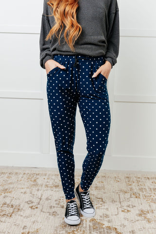 Your New Favorite Joggers in White Polka Dot-[option4]-[option5]-[option6]-[option7]-[option8]-Womens-Clothing-Shop