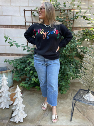 PREORDER: Holly Jolly Tinsel Sweater in Two Colors-[option4]-[option5]-[option6]-[option7]-[option8]-Womens-Clothing-Shop