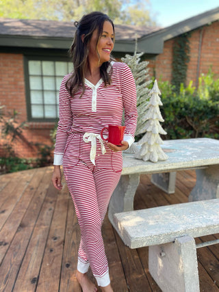 PREORDER: Candy Striped Pajama Pants Set-[option4]-[option5]-[option6]-[option7]-[option8]-Womens-Clothing-Shop