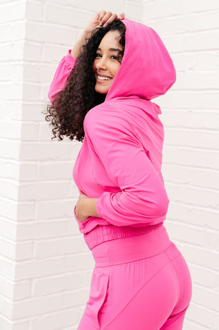 Morning Run Half Zip Hoodie in Sonic Pink-[option4]-[option5]-[option6]-[option7]-[option8]-Womens-Clothing-Shop