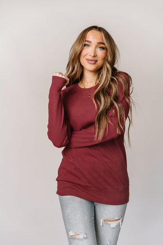 Ampersand Avenue Classic Pullover | Cranberry-[option4]-[option5]-[option6]-[option7]-[option8]-Womens-Clothing-Shop