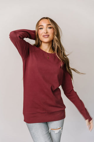 Ampersand Avenue Classic Pullover | Cranberry-[option4]-[option5]-[option6]-[option7]-[option8]-Womens-Clothing-Shop