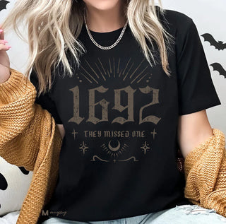 PREORDER: 1692 They Missed One Graphic Tee In Black-[option4]-[option5]-[option6]-[option7]-[option8]-Womens-Clothing-Shop