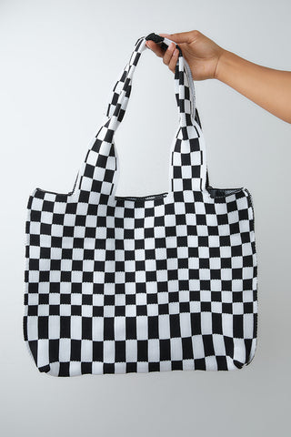 Checkerboard Lazy Wind Big Bag-OS-[option4]-[option5]-[option6]-[option7]-[option8]-Womens-Clothing-Shop