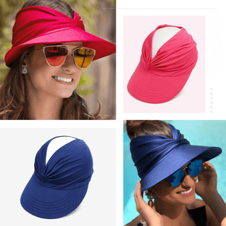 PREORDER: Ruched Visor in Assorted Colors-[option4]-[option5]-[option6]-[option7]-[option8]-Womens-Clothing-Shop