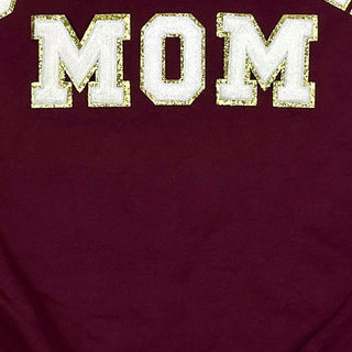 PREORDER: Swim Mom Chenille Patch Sweatshirt-[option4]-[option5]-[option6]-[option7]-[option8]-Womens-Clothing-Shop