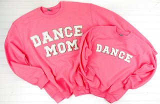 PREORDER: Dance Mom + Mini Chenille Patch Sweatshirts-[option4]-[option5]-[option6]-[option7]-[option8]-Womens-Clothing-Shop