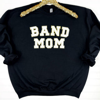 PREORDER: Band Mom Chenille Patch Sweatshirt-[option4]-[option5]-[option6]-[option7]-[option8]-Womens-Clothing-Shop