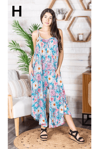 PREORDER: Relaxed Fit Jumpsuit in Assorted Prints-[option4]-[option5]-[option6]-[option7]-[option8]-Womens-Clothing-Shop