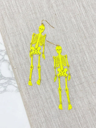 PREORDER: Skeleton Filigree Dangle Earrings in Assorted Colors-[option4]-[option5]-[option6]-[option7]-[option8]-Womens-Clothing-Shop