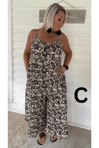 PREORDER: Relaxed Fit Jumpsuit in Assorted Prints-[option4]-[option5]-[option6]-[option7]-[option8]-Womens-Clothing-Shop