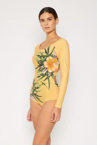 Cool Down Longsleeve One-Piece Swimsuit-[option4]-[option5]-[option6]-[option7]-[option8]-Womens-Clothing-Shop