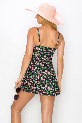 Clear Waters Swim Dress in Black Roses-[option4]-[option5]-[option6]-[option7]-[option8]-Womens-Clothing-Shop