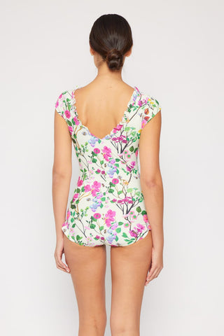 Bring Me Flowers V-Neck One Piece Swimsuit Cherry Blossom Cream-[option4]-[option5]-[option6]-[option7]-[option8]-Womens-Clothing-Shop