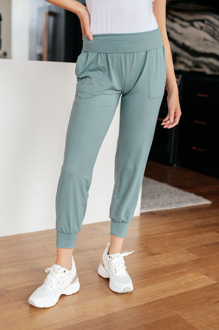 Always Accelerating Joggers in Tidewater Teal-[option4]-[option5]-[option6]-[option7]-[option8]-Womens-Clothing-Shop