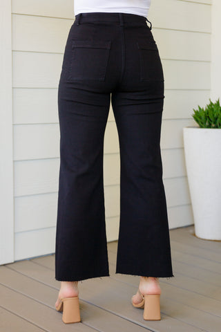 August High Rise Wide Leg Crop Jeans in Black-[option4]-[option5]-[option6]-[option7]-[option8]-Womens-Clothing-Shop