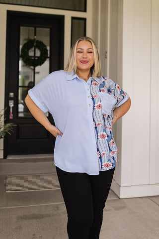 Best Of Both Worlds Button Down Top-[option4]-[option5]-[option6]-[option7]-[option8]-Womens-Clothing-Shop