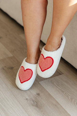 Big Heart Cozy Slippers-[option4]-[option5]-[option6]-[option7]-[option8]-Womens-Clothing-Shop