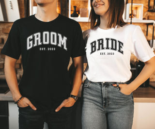 PREORDER: Bride & Groom Graphic Tees-[option4]-[option5]-[option6]-[option7]-[option8]-Womens-Clothing-Shop