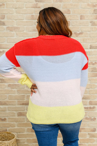 Bright Striped Knit Sweater-[option4]-[option5]-[option6]-[option7]-[option8]-Womens-Clothing-Shop