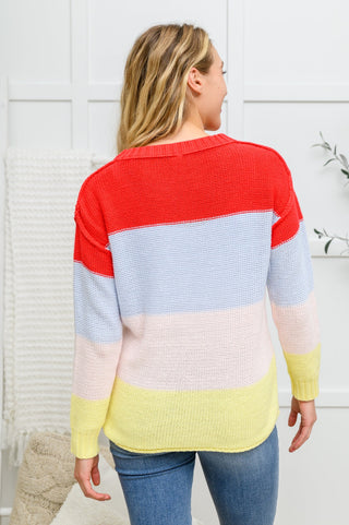 Bright Striped Knit Sweater-[option4]-[option5]-[option6]-[option7]-[option8]-Womens-Clothing-Shop