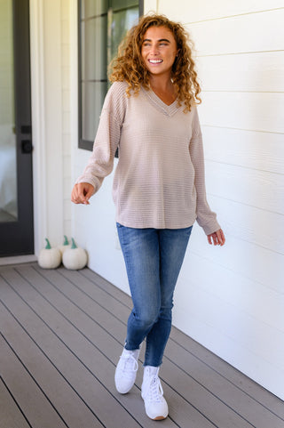 Calm In The Chaos V-Neck Sweater-[option4]-[option5]-[option6]-[option7]-[option8]-Womens-Clothing-Shop