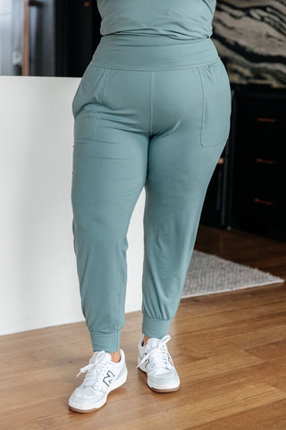 Always Accelerating Joggers in Tidewater Teal-[option4]-[option5]-[option6]-[option7]-[option8]-Womens-Clothing-Shop