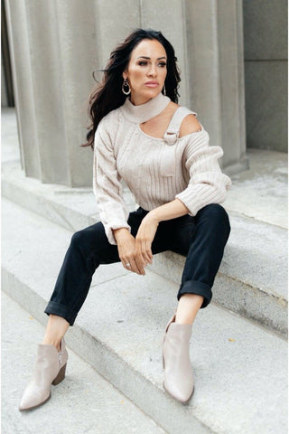 City Chic Sweater in Beige-[option4]-[option5]-[option6]-[option7]-[option8]-Womens-Clothing-Shop