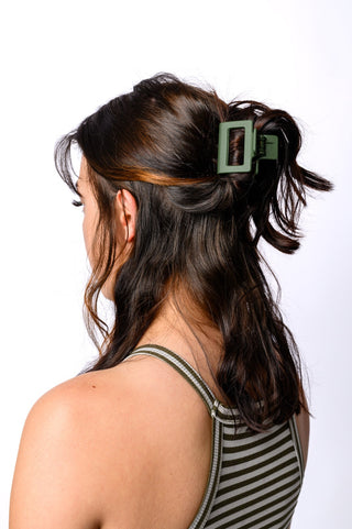 Claw Clip Set of 4 in Forest Green-OS-[option4]-[option5]-[option6]-[option7]-[option8]-Womens-Clothing-Shop