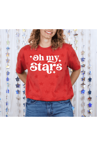 PREORDER: (Adult) Matching Oh My Stars Graphic Tee-[option4]-[option5]-[option6]-[option7]-[option8]-Womens-Clothing-Shop