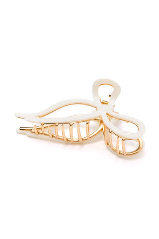 Delicate Bow Claw Clip in White-OS-[option4]-[option5]-[option6]-[option7]-[option8]-Womens-Clothing-Shop