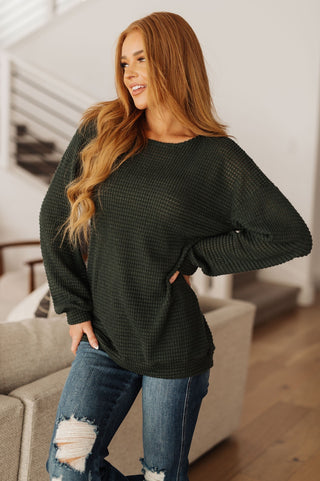 Don't Wiff It Waffle Knit Top-[option4]-[option5]-[option6]-[option7]-[option8]-Womens-Clothing-Shop